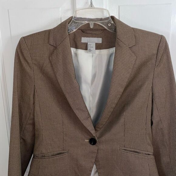 H&M checked blazer jacket size 6 - Picture 2 of 12